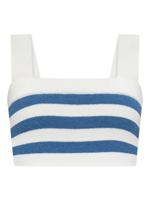 Posse Ari striped square-neck top