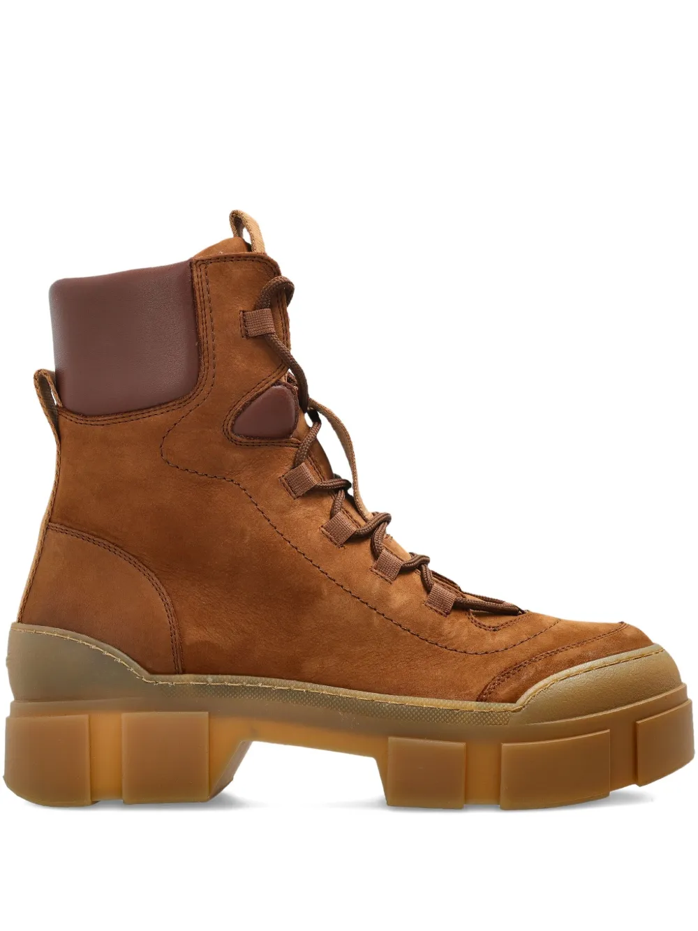 Vic Matie lace-up padded boots Brown