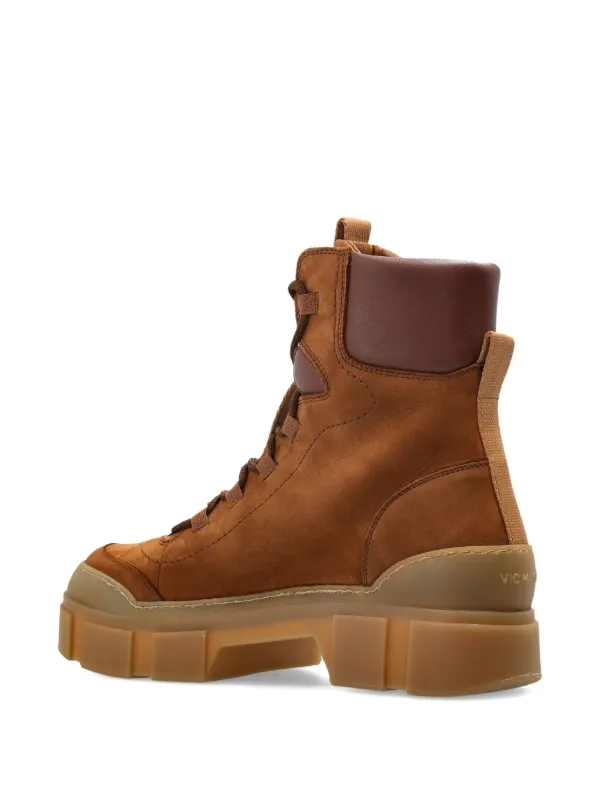 Vic Matie Stivali Stringati Imbottiti Marrone FARFETCH IT