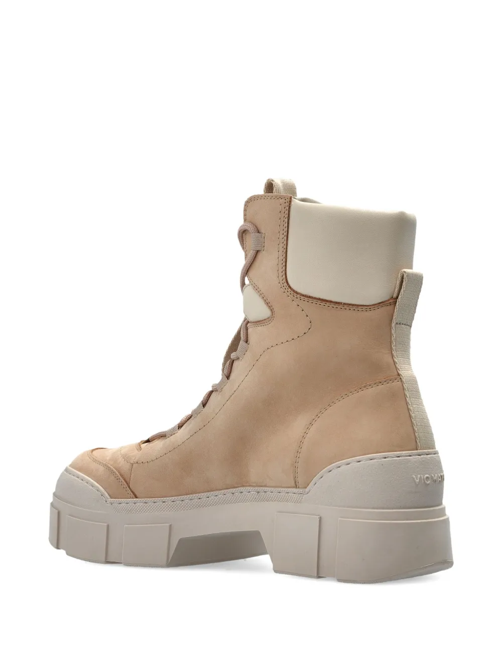 Vic Matie lace-up padded boots Neutrals
