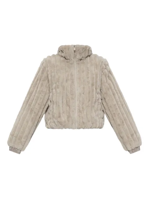 Save The Duck ribbed-texture zip-front jacket