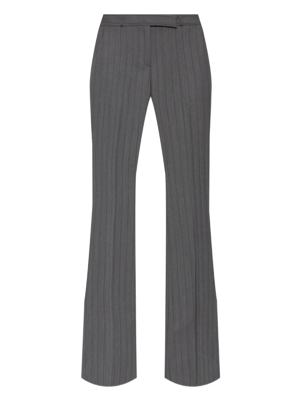 Alexander McQueen pinstripe flared trousers Grijs