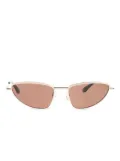 Alexander McQueen Eyewear T-bar Soft cat-eye sunglasses - Yellow