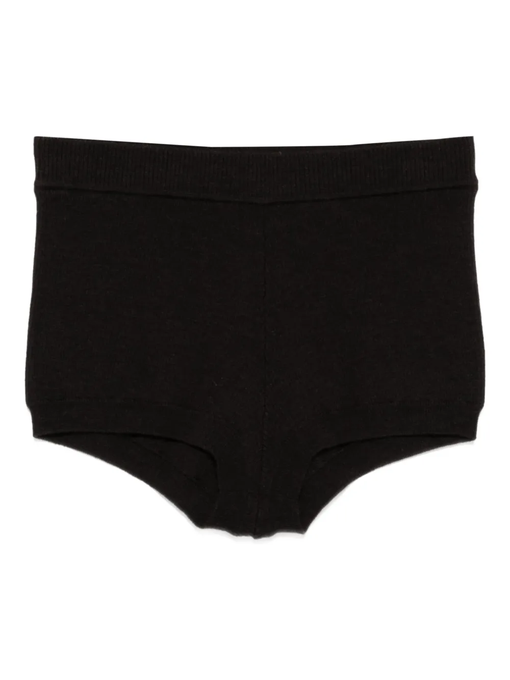 P.a.r.o.s.h Wool Short Shorts In Brown