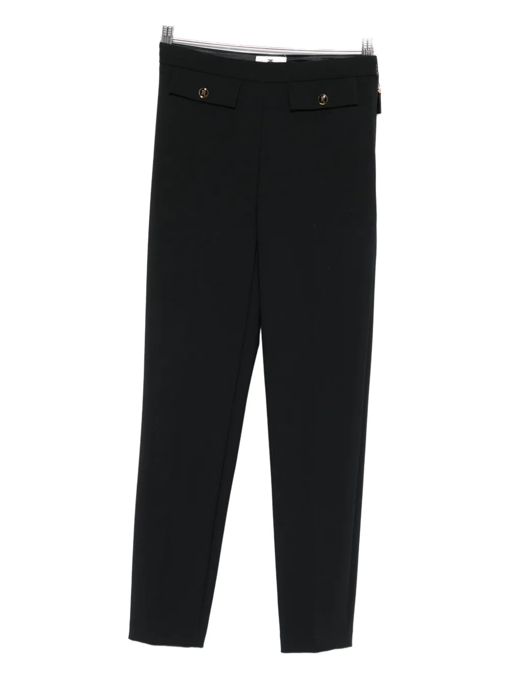 Elisabetta Franchi Slim-fit Tailored Trousers In Black