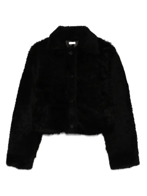 Utzon Jenay button-front shearling jacket