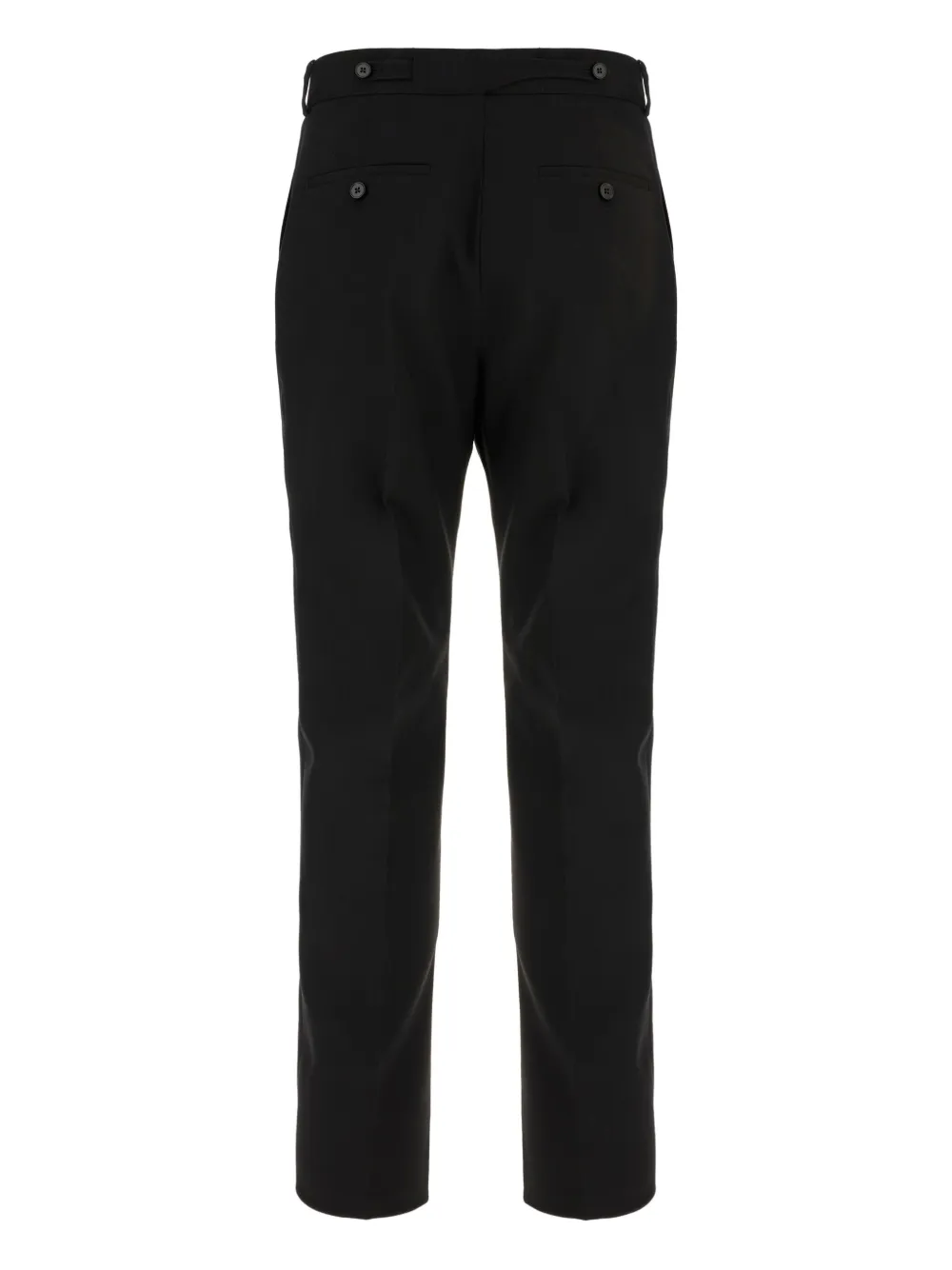 Alexander McQueen Broek met geplooide voorkant - Zwart