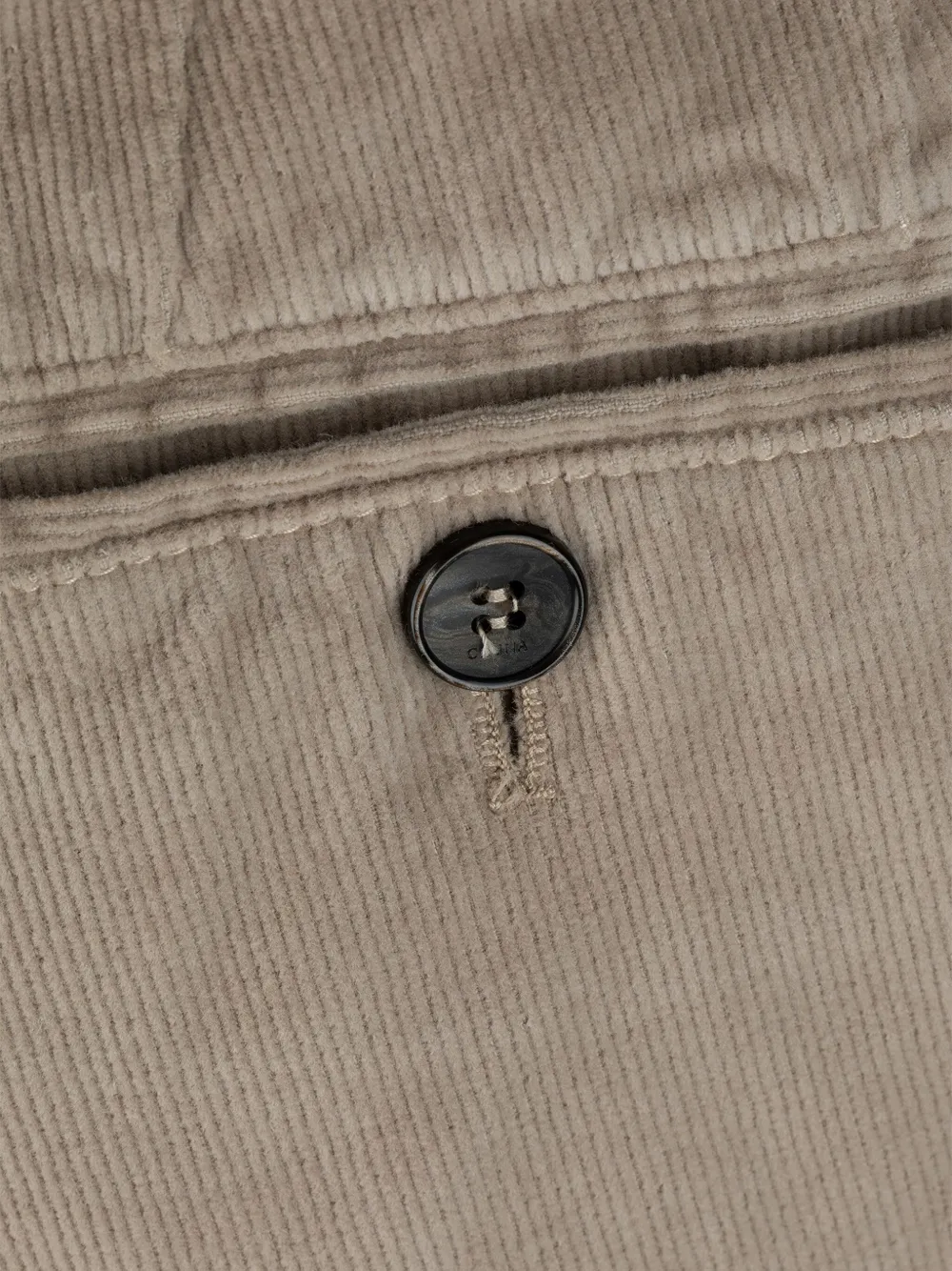 Cruna Corduroy Button-fastening Trousers In Gray