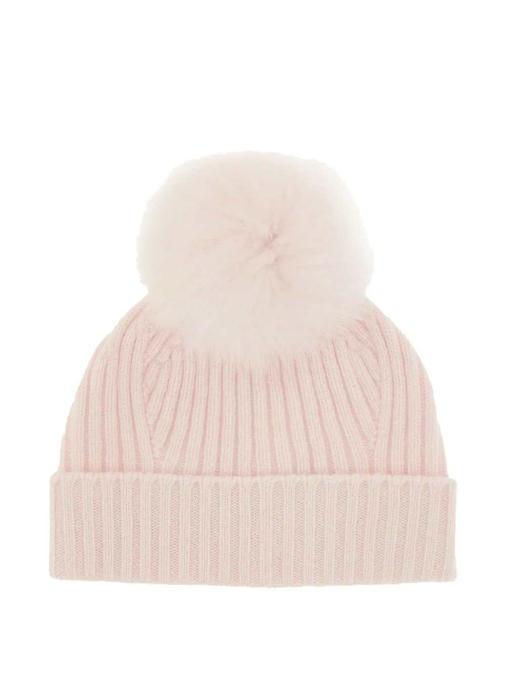 Vanisè Cuffie ribbed-knit beanie hat - Roze