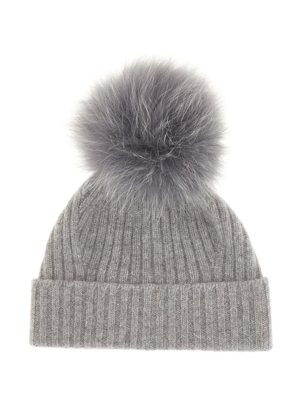 Vanisè Cuffie ribbed-knit beanie hat - Grijs