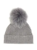 Vanisè Cuffie ribbed-knit beanie hat - Grey