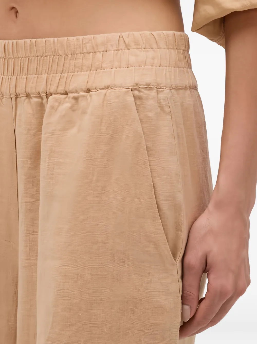 Sundek Elastic-waist Palazzo Pants In Nude