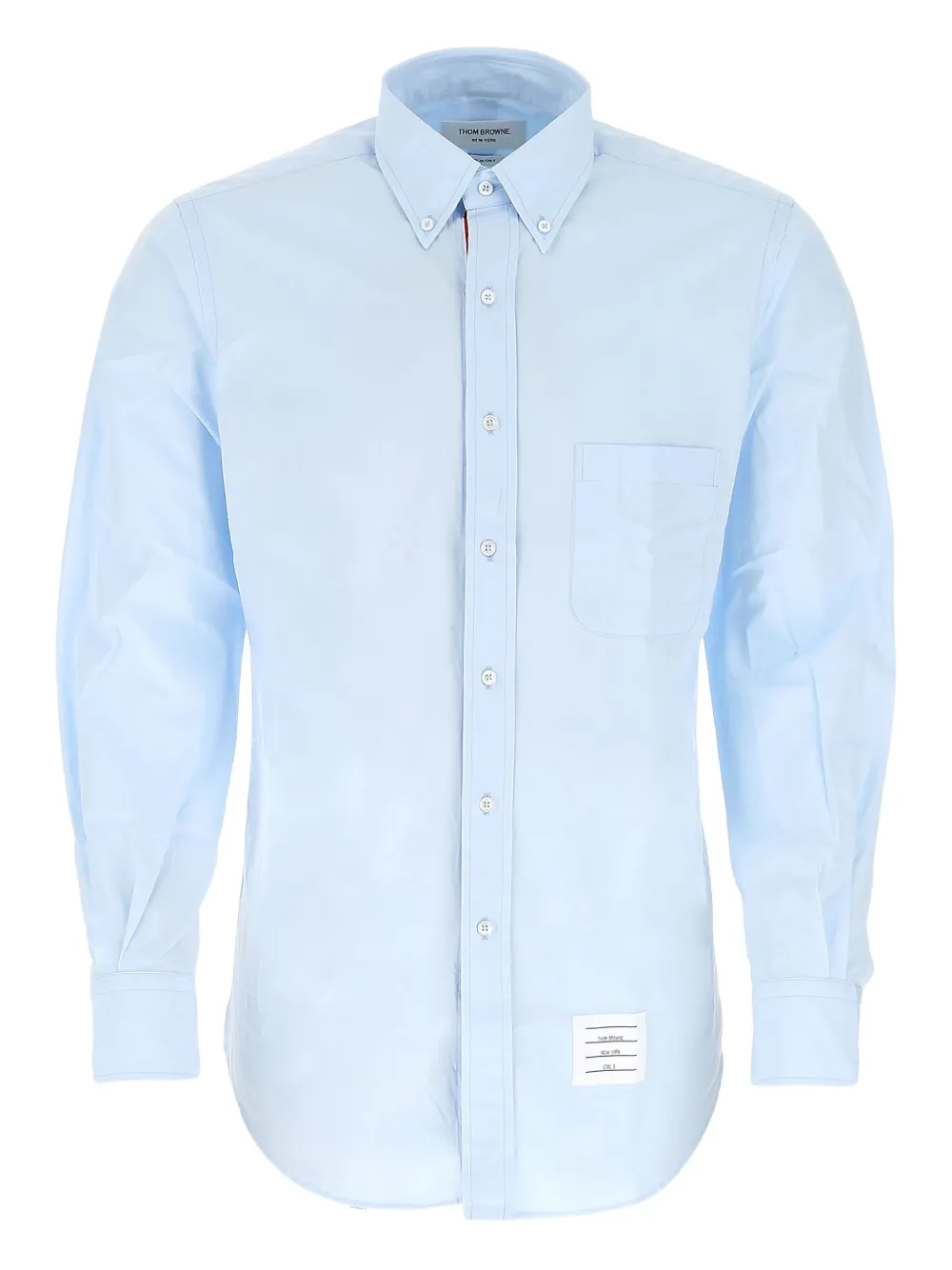Thom Browne oxford-cloth pocket shirt Blauw