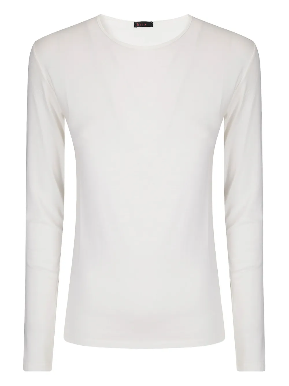 HIRA ribbed round-neck T-shirt | White | Image 1