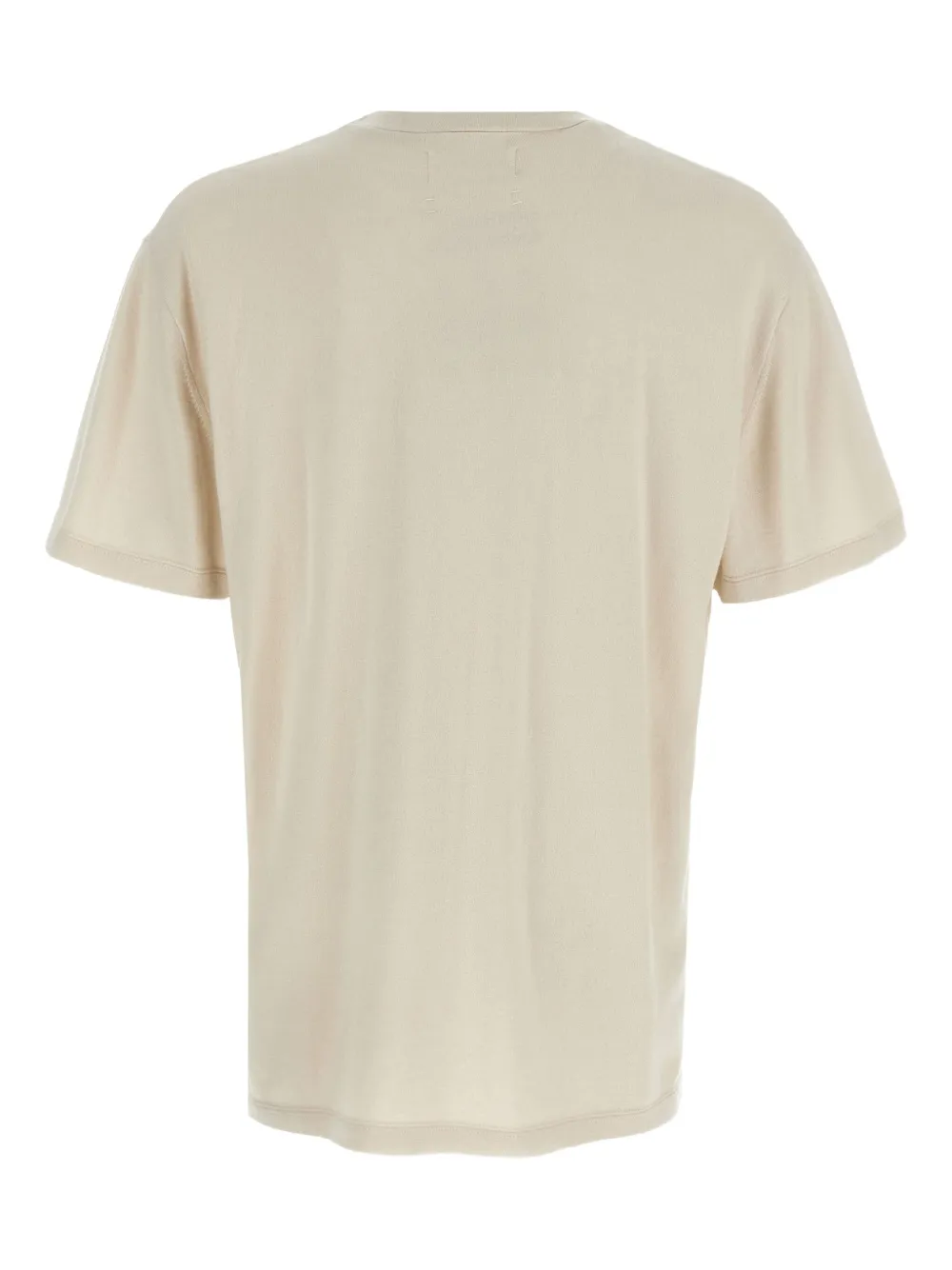 extreme cashmere n°269 Rik T-shirt met ronde hals en korte mouwen Beige