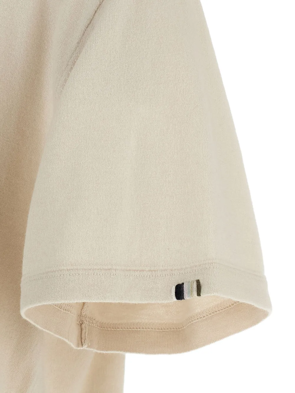 extreme cashmere n°269 Rik T-shirt met ronde hals en korte mouwen Beige