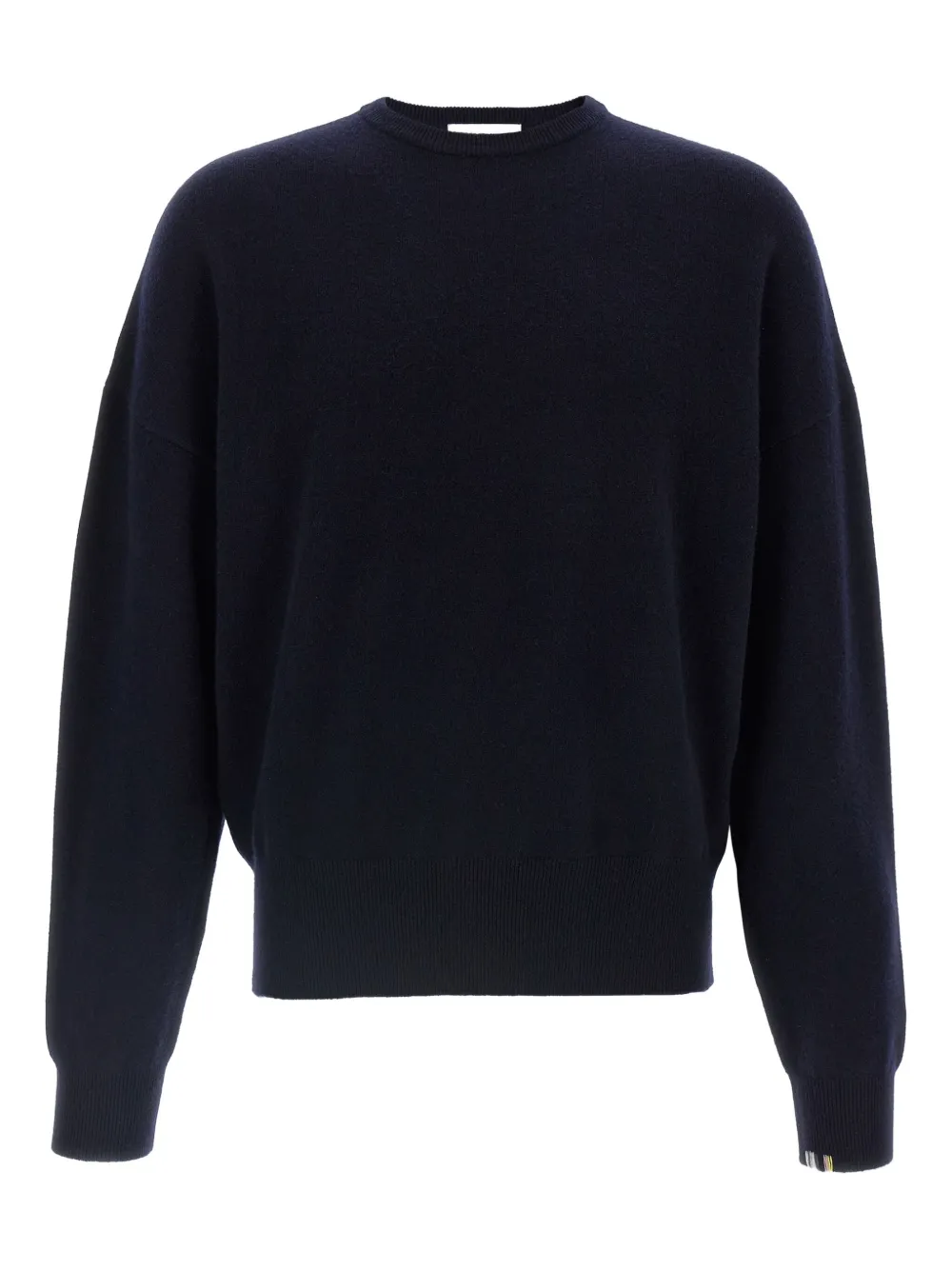 Extreme cashmere Trui met ronde hals en mouwen Blauw