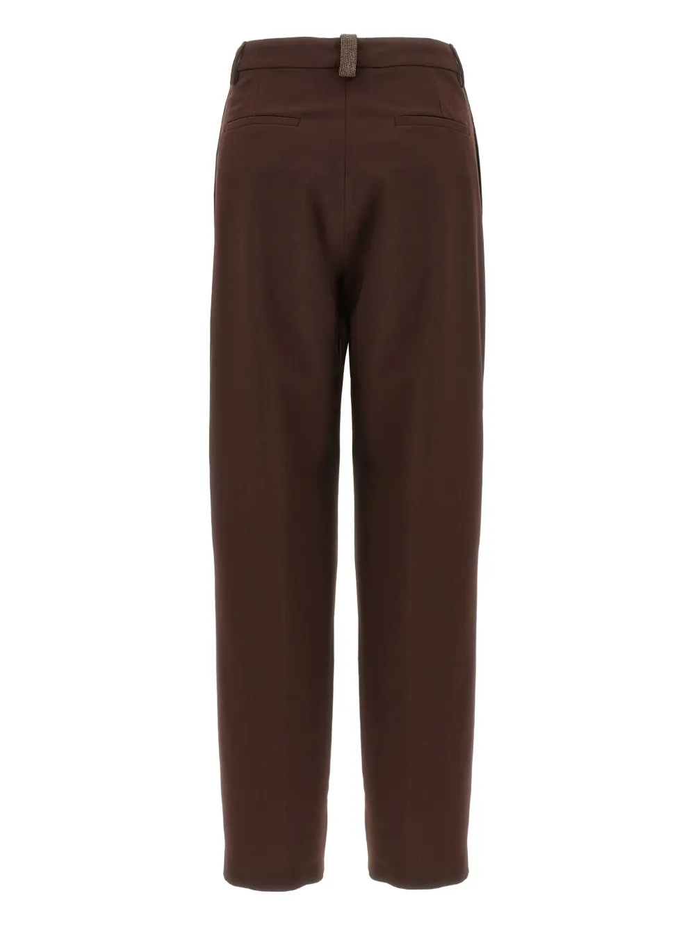 Fabiana Filippi Broek met juwelen detail - Bruin