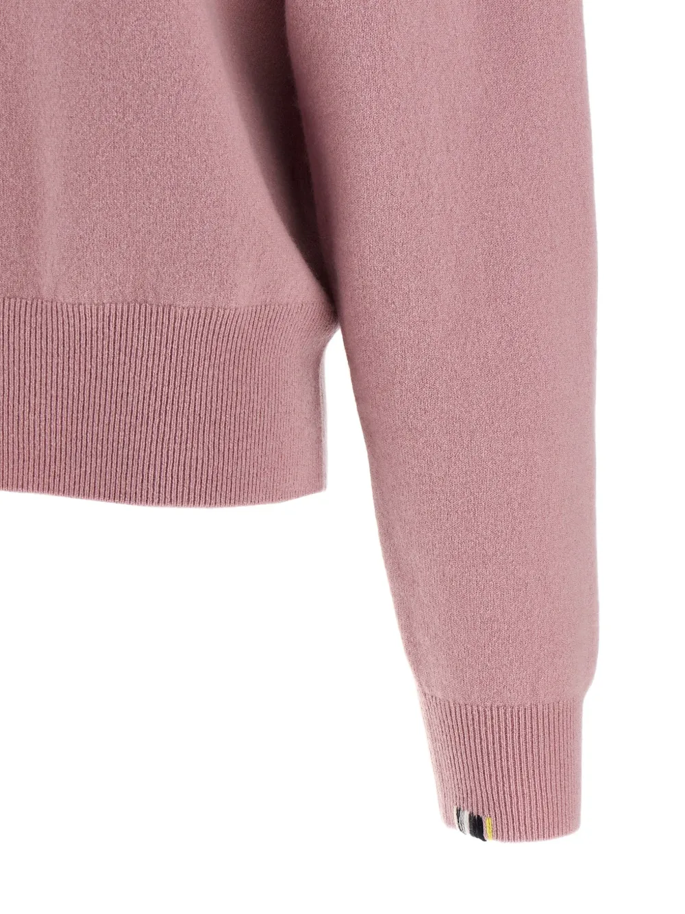 extreme cashmere cuffed-sleeve sweater Roze