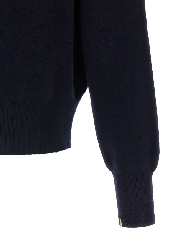 【yu-ka】extremecashmere Extreme Cashmere high-neck zip-front Cardigan | Blue