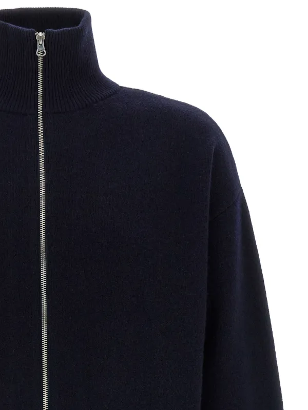 Extreme Cashmere zip-neck Cashmere Cardigan | Blue | FARFETCH GE