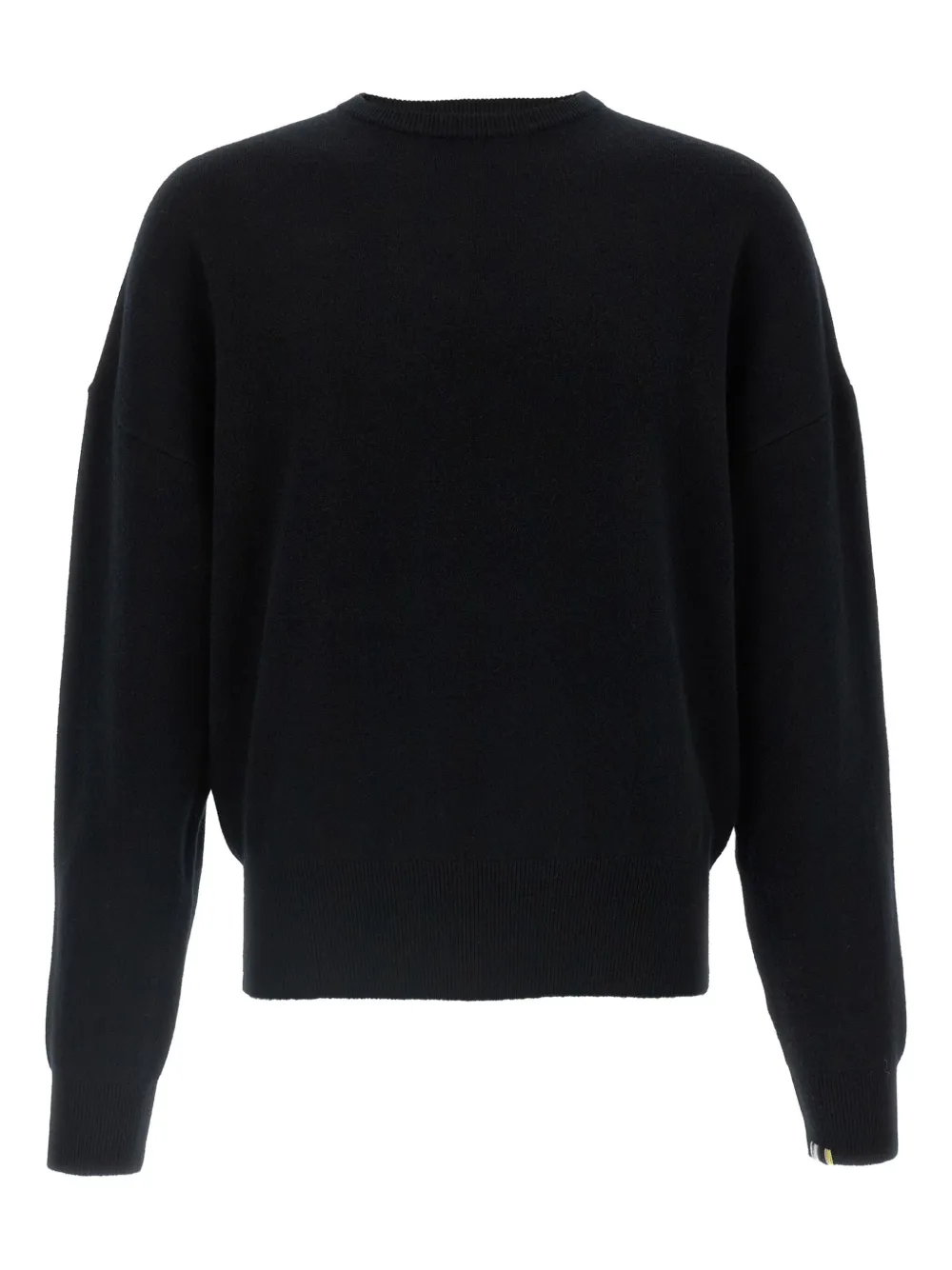 Extreme cashmere Trui met ronde hals en cuffs Zwart