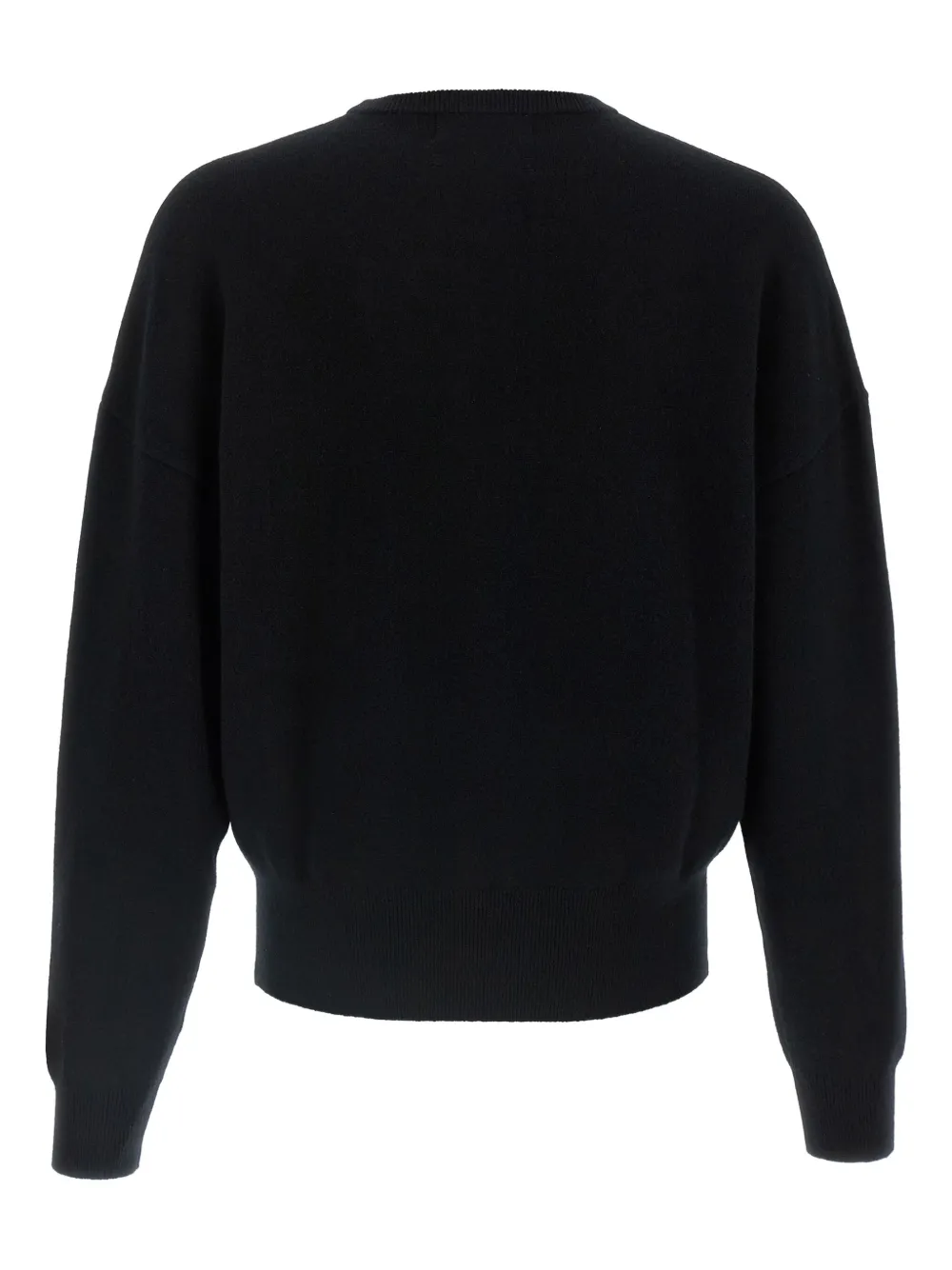 extreme cashmere Trui met ronde hals en cuffs Zwart