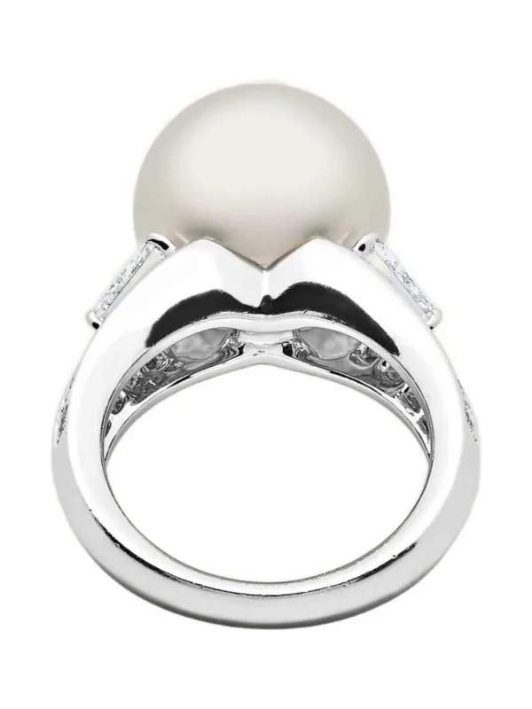 Mikimoto パール＆ダイヤモンド リング プラチナ | ホワイト | FARFETCH JP