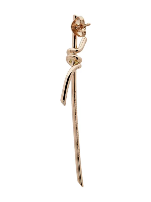 Tiffany & Co. ノット ダイヤモンド ピアス 18Kローズゴールド