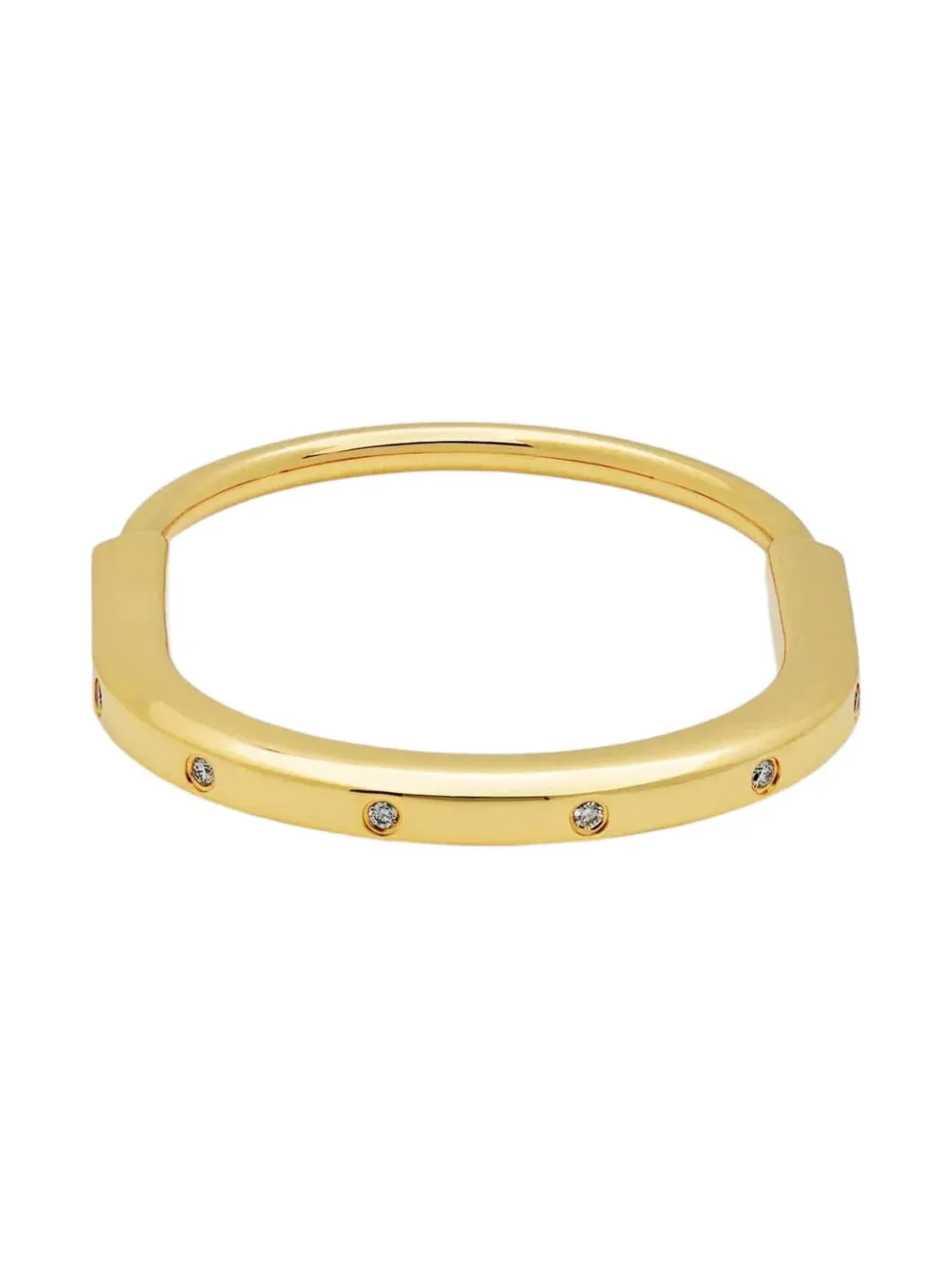 Tiffany & Co. ゴールドバングル ダイヤモンド付き すぐ届く☆TIFFANY＆Co. バングル 18Kゴールド ダイヤ ギフト