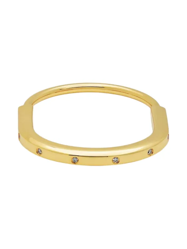 Tiffany & Co. Lock ダイヤモンド バングル 18Kイエローゴールド