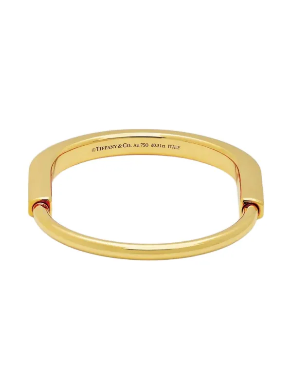 Tiffany & Co. ゴールドバングル TIFFANY&Co. ティファニー ロック M K18イエローゴールド