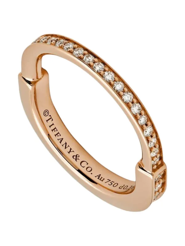 Tiffany & Co. ロック ダイヤモンドリング 18Kローズゴールド | ピンク