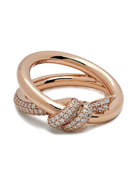 Tiffany & Co. Pre-Owned 18K rose gold Knot diamond ring