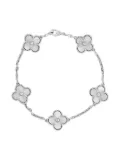 Van Cleef & Arpels Pre-Owned 18K white gold Alhambra bracelet - Silver
