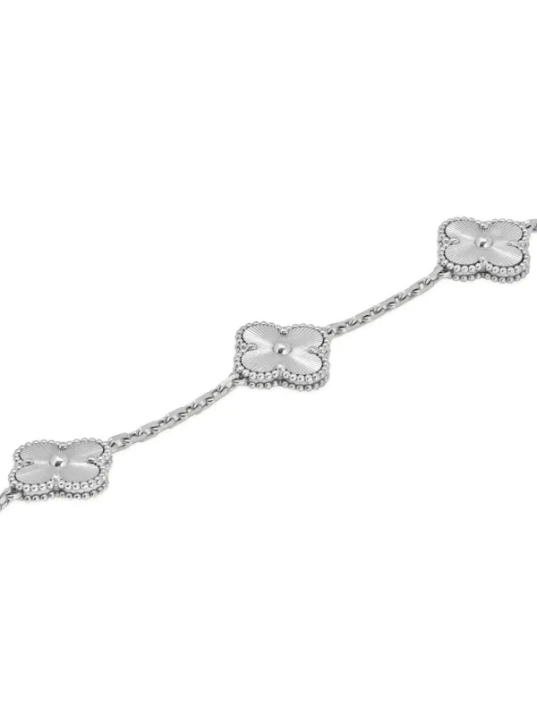 Van Cleef Arpels Pre-Owned Bracelet Alhambra En Or Blanc 18ct