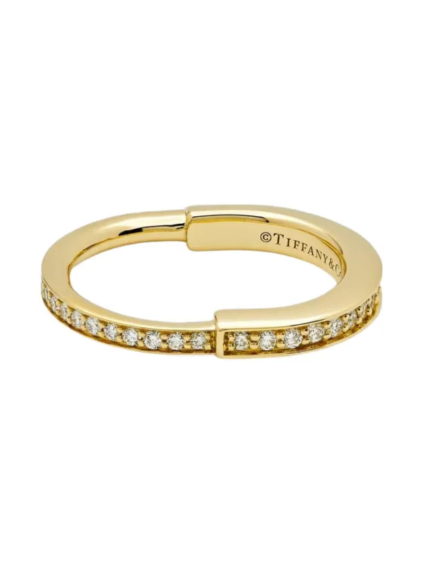 Tiffany & Co. ゴールドリング ダイヤモンド Tiffany & Co. ロック ダイヤモンド リング 18Kイエローゴールド