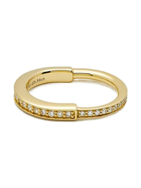 Tiffany & Co. Pre-Owned 18kt Lock Gelbgoldring mit Diamant