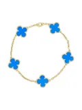 Van Cleef & Arpels Pre-Owned 18K yellow gold Alhambra agate bracelet