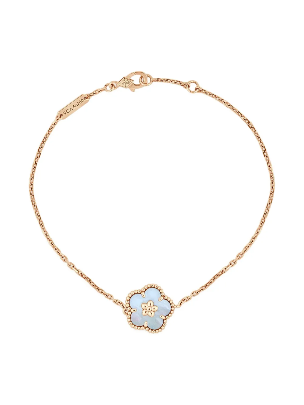 18K rose gold Lucky Spring mother of pearl bracelet