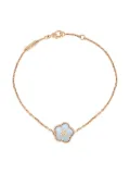 Van Cleef & Arpels Pre-Owned 18K rose gold Lucky Spring mother of pearl bracelet - Pink