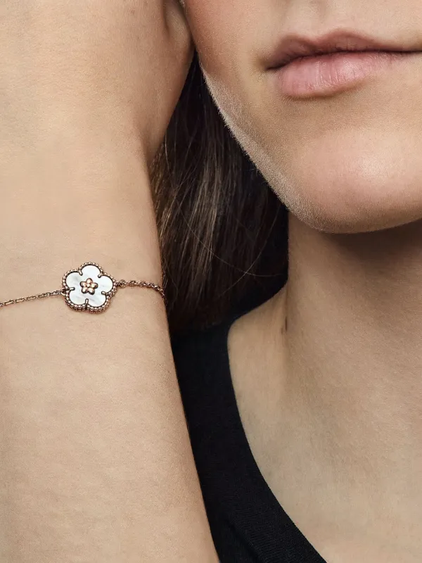 Van Cleef & Arpels Pre-Owned 18K Rose Gold Lucky Spring Mother Of