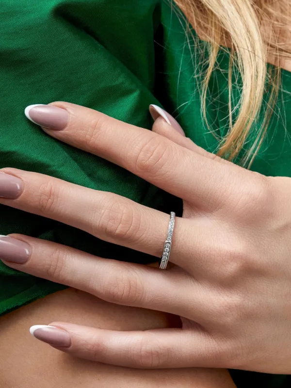 Tiffany & Co. Lock ダイヤモンド リング 18Kホワイトゴールド