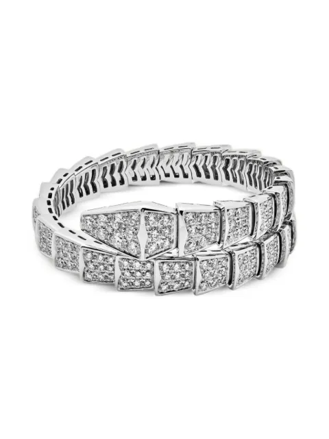 Bvlgari Pre-Owned 18K white gold Serpenti diamond bracelet