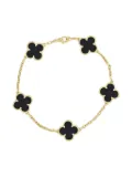 Van Cleef & Arpels Pre-Owned 18K yellow gold Alhambra onyx bracelet