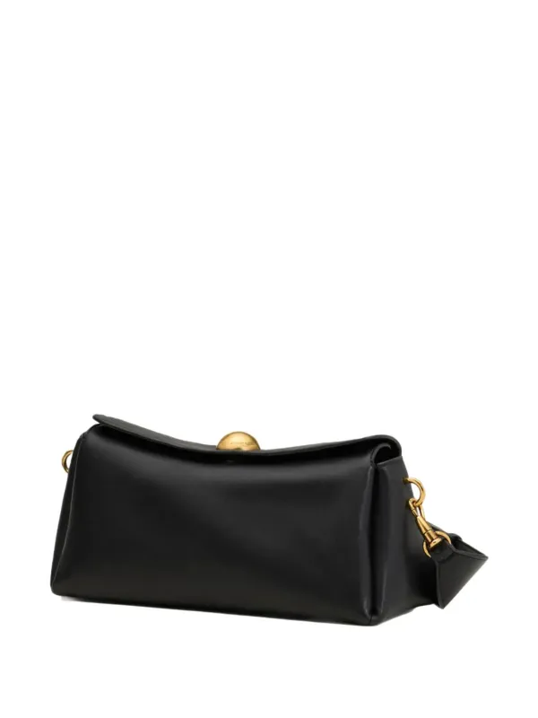 AMI Paris half-sphere brass-hardware Shoulder Bag | Black