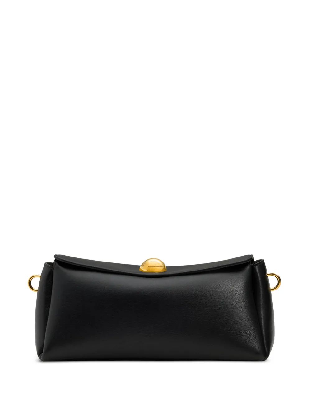 AMI Paris Carrousel Leather Bag in Black, view 5