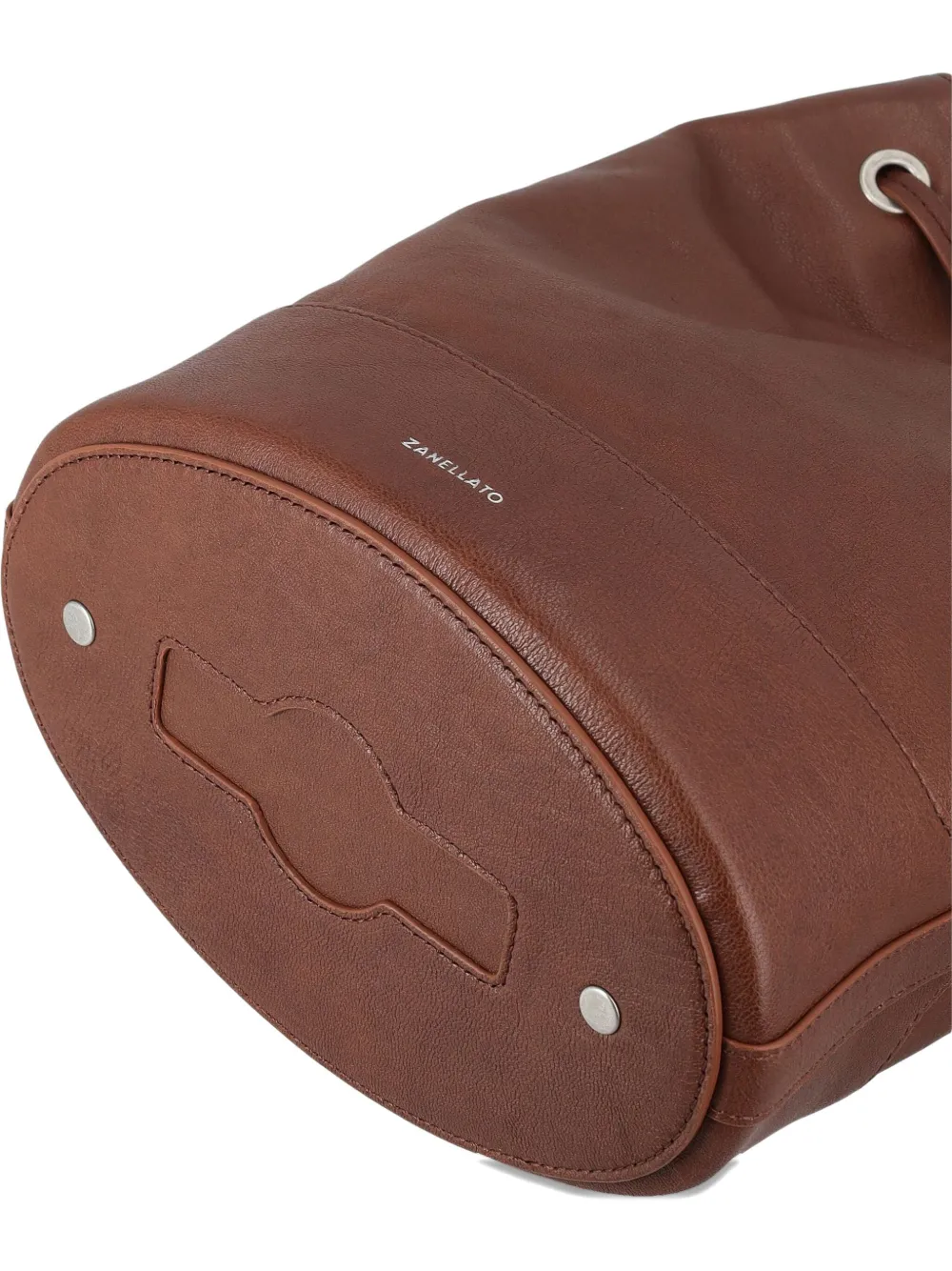 Zanellato Leather Shoulder Bag Adjustable Strap In Brown