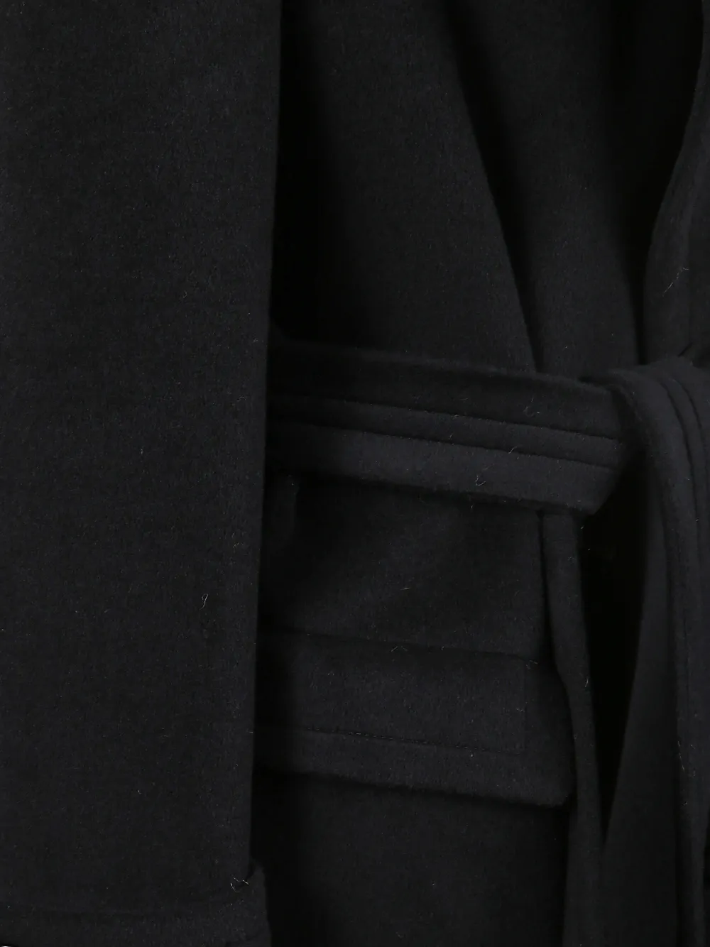 Tagliatore belted double-breasted coat Zwart