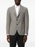 Tagliatore herringbone wool blazer - Grey